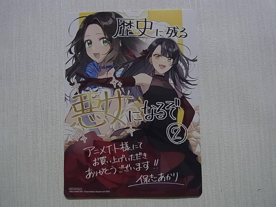 Amazon.co.jp: 歴史に残る悪女になるぞ 2巻 アニメイト 特典